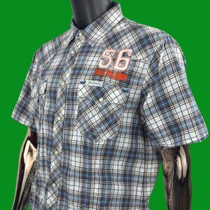 VTG True Religion Plaid Western Pearl Snap Shirt "Pt Dune 56 No Cal"